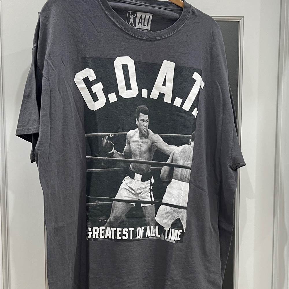 ALI Charcoal G.O.A.T Graphic Tee